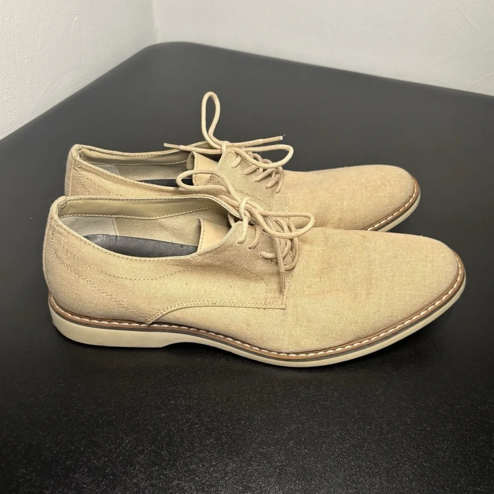 The Rail Xander Men's Plain Toe Derby Canvas Lace-up Oxfords Size 8/8.5‎ 42 EU